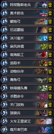 《爐石傳說(shuō)》女巫森林T7獵卡組推薦