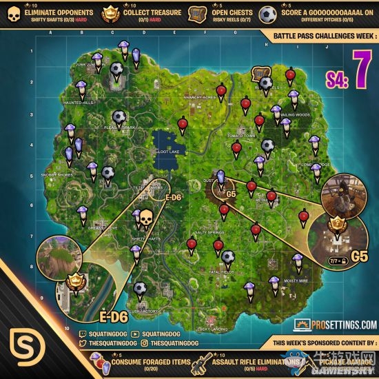 《堡壘之夜》第四賽季每周挑戰任務攻略匯總