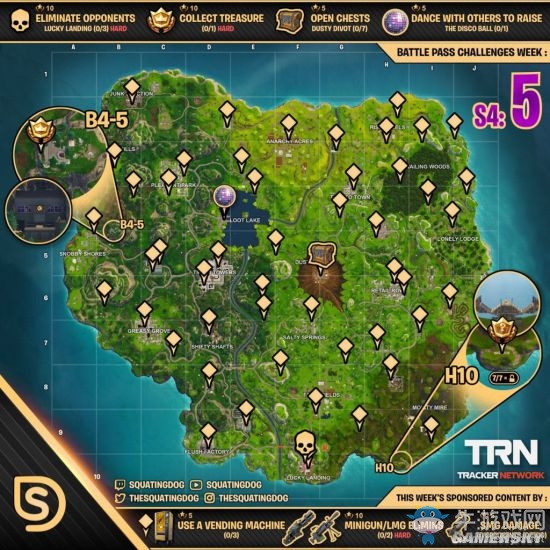 《堡壘之夜》第四賽季每周挑戰任務攻略匯總