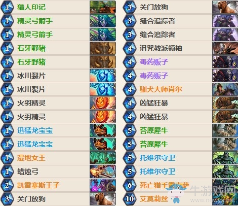 《爐石傳說》女巫森林艾莫莉絲任務獵卡組推薦