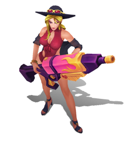 《LOL》泳池派對 凱特琳炫彩皮膚