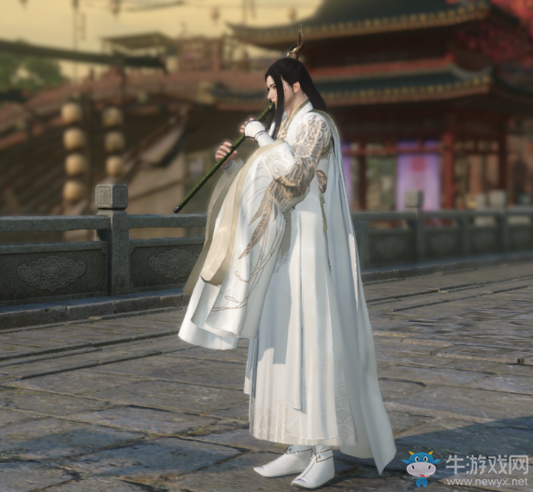 《逆水寒》情侶時裝云鶴清歌外觀一覽