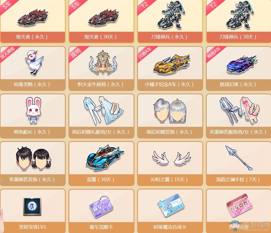 《QQ飛車(chē)》小橘子的祝福 必得極品永久