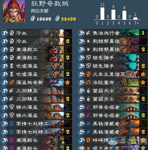 《爐石傳說》主播兩儀未娜狂野奇數賊卡組推薦