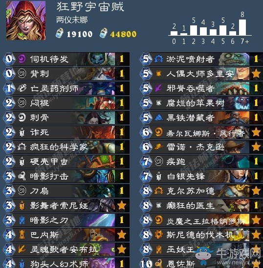 《爐石傳說》主播兩儀未娜狂野宇宙賊卡組推薦