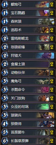 《爐石傳說》女巫森林平民坩堝雜燴獵卡組推薦