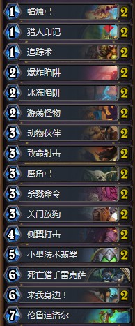 《爐石傳說》女巫森林5080塵法術獵卡組推薦