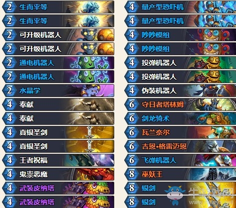 《爐石傳說》砰砰計劃偶數機械騎卡組推薦