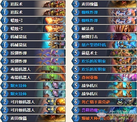 《爐石傳說》砰砰計劃主播其哥機械獵卡組推薦