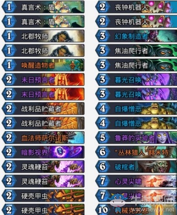 《爐石傳說(shuō)》砰砰計(jì)劃外服機(jī)械克蘇恩牧卡組推薦