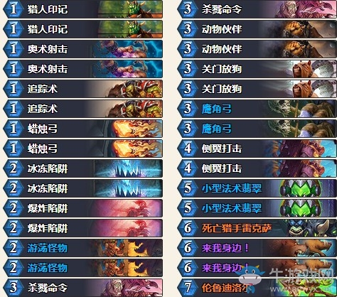 《爐石傳說》砰砰計劃前朝余孽法術獵卡組推薦