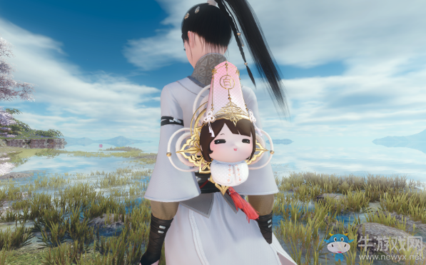 《逆水寒》中元節背飾無常·白一覽