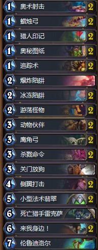 《爐石傳說》砰砰計劃主流法術獵卡組推薦