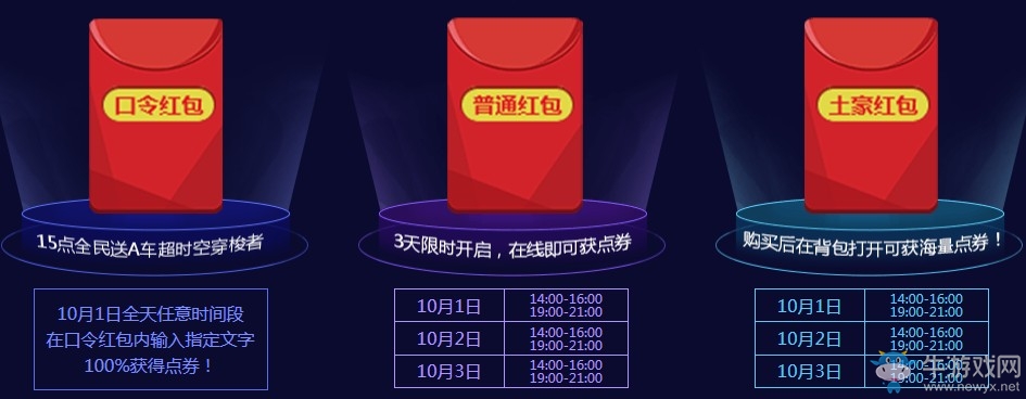 《QQ飛車》10.1超時(shí)空穿梭者全民送 100%得永久福利