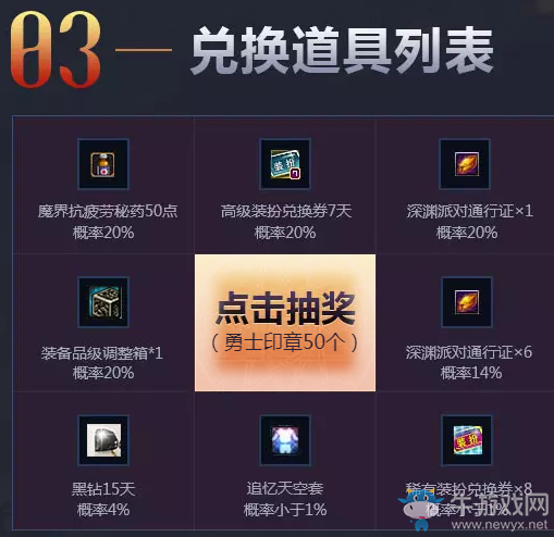 《DNF》勇士的榮耀印章