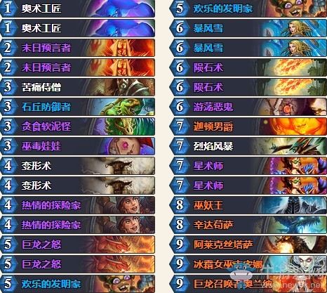 《爐石傳說》砰砰計(jì)劃星法師控制法卡組推薦