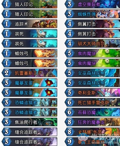 《爐石傳說》砰砰計劃月初傳說亡語獵卡組推薦