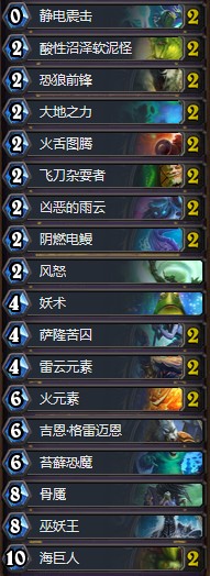 《爐石傳說》砰砰計劃地表最強偶數薩卡組推薦