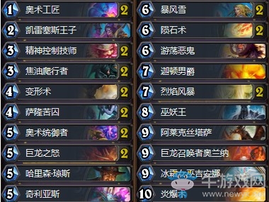 《爐石傳說》砰砰計劃T2二王子控制法卡組推薦