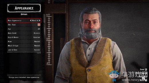 《荒野大鏢客2》捏臉數據一覽