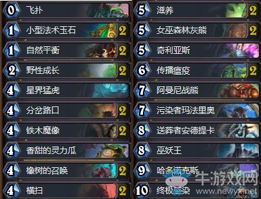 《爐石傳說》拉斯塔哈的大亂斗無限德卡組推薦