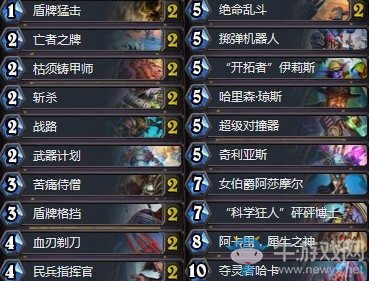 《爐石傳說》拉斯塔哈的大亂斗狗賊突襲戰卡組推薦