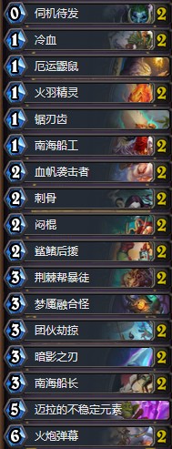 《爐石傳說》拉斯塔哈的大亂斗快攻海盜賊卡組推薦