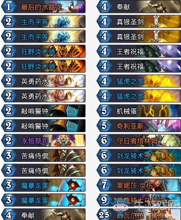 《爐石傳說》拉斯塔哈的大亂斗瘟疫任務(wù)騎卡組推薦