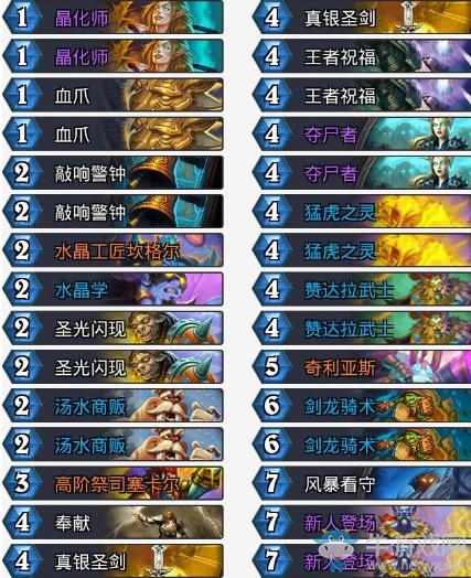 《爐石傳說(shuō)》拉斯塔哈的大亂斗中速騎卡組推薦