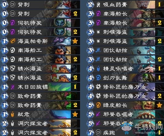 《爐石傳說》拉斯塔哈的大亂斗狂野海盜弒君賊卡組推薦