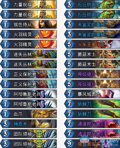《爐石傳說》拉斯塔哈的大亂斗T1奇數騎卡組推薦
