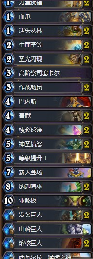 《爐石傳說》拉斯塔哈的大亂斗狂野巨人透鏡騎卡組推薦