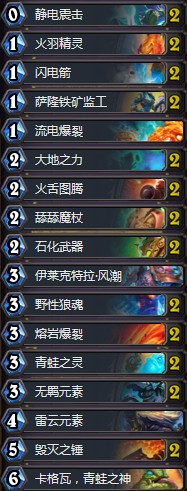 《爐石傳說》拉斯塔哈的大亂斗快攻薩卡組推薦