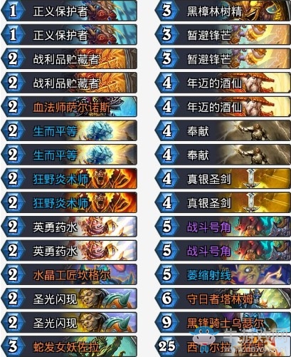 《爐石傳說》拉斯塔哈的大亂斗天啟騎卡組推薦