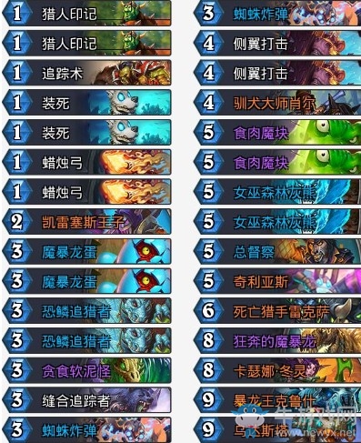 《爐石傳說》拉斯塔哈的大亂斗其哥亡語獵卡組推薦