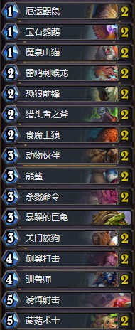 《爐石傳說》拉斯塔哈的大亂斗Kripp快攻獵卡組推薦