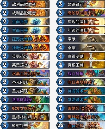 《爐石傳說》拉斯塔哈的大亂斗神秘人天啟騎卡組推薦