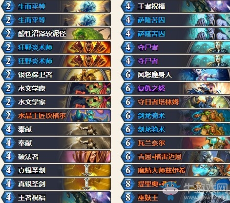 《爐石傳說》拉斯塔哈的大亂斗大神偶數(shù)騎卡組推薦