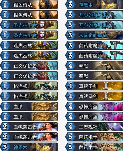 《爐石傳說》拉斯塔哈的大亂斗最強藍白快攻騎卡組推薦