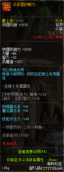 《DNF》95級(jí)史詩輕甲套億萬年的星光介紹