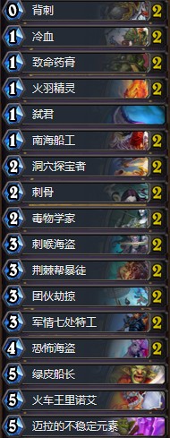 《爐石傳說》拉斯塔哈的大亂斗快攻弒君賊卡組推薦