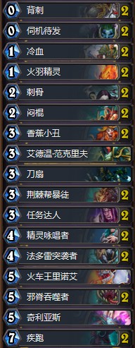 《爐石傳說》拉斯塔哈的大亂斗Rdu奇跡賊卡組推薦