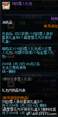 《DNF》火紅雪人禮包