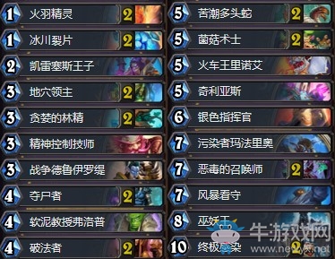 《爐石傳說》拉斯塔哈的大亂斗rhdgurwns惡毒德卡組推薦