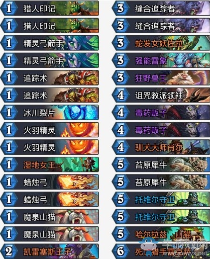 《爐石傳說》拉斯塔哈的大亂斗主播其哥任務獵卡組推薦