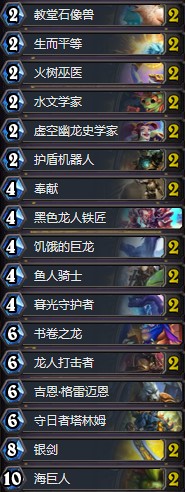 《爐石傳說》拉斯塔哈的大亂斗狂野偶數(shù)龍騎卡組推薦