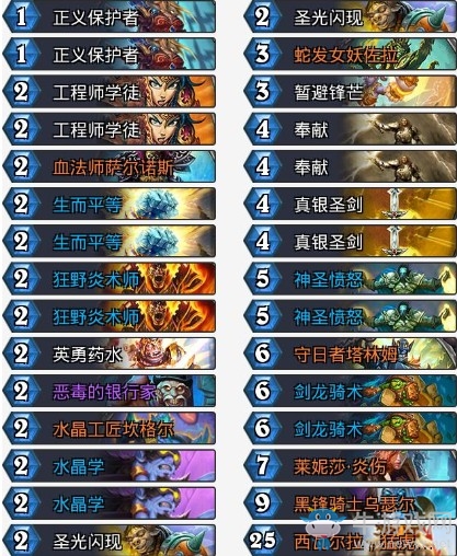 《爐石傳說》拉斯塔哈的大亂斗會長控制元氣騎卡組推薦