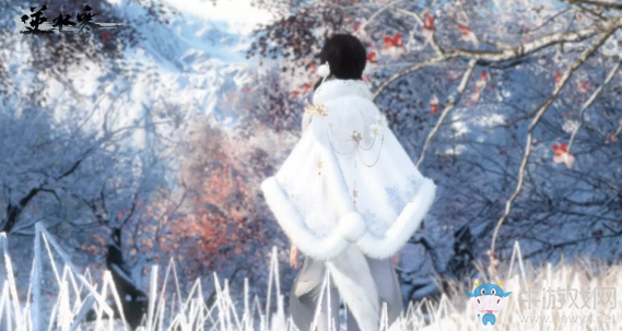 《逆水寒》背飾毛絨小斗篷霜落影外觀介紹
