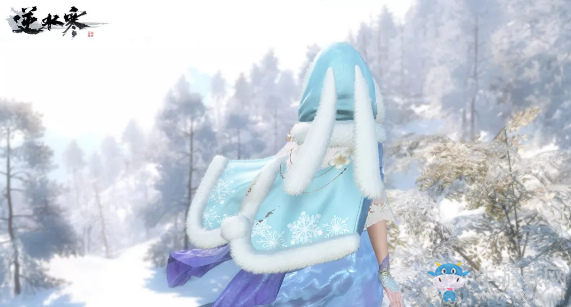 《逆水寒》兔耳毛絨帽霜兔悅外觀介紹