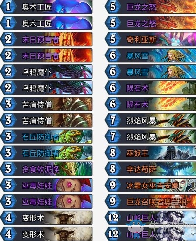 《爐石傳說(shuō)》拉斯塔哈的大亂斗搖擺哥控制法卡組推薦